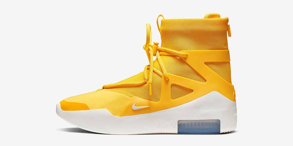 Kolaborasi Nike Air dan Fear of God Hadir dalam Warna Kuning